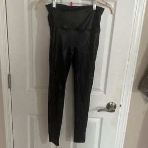 Spanx “shiney” “faux leather” appearance leggings